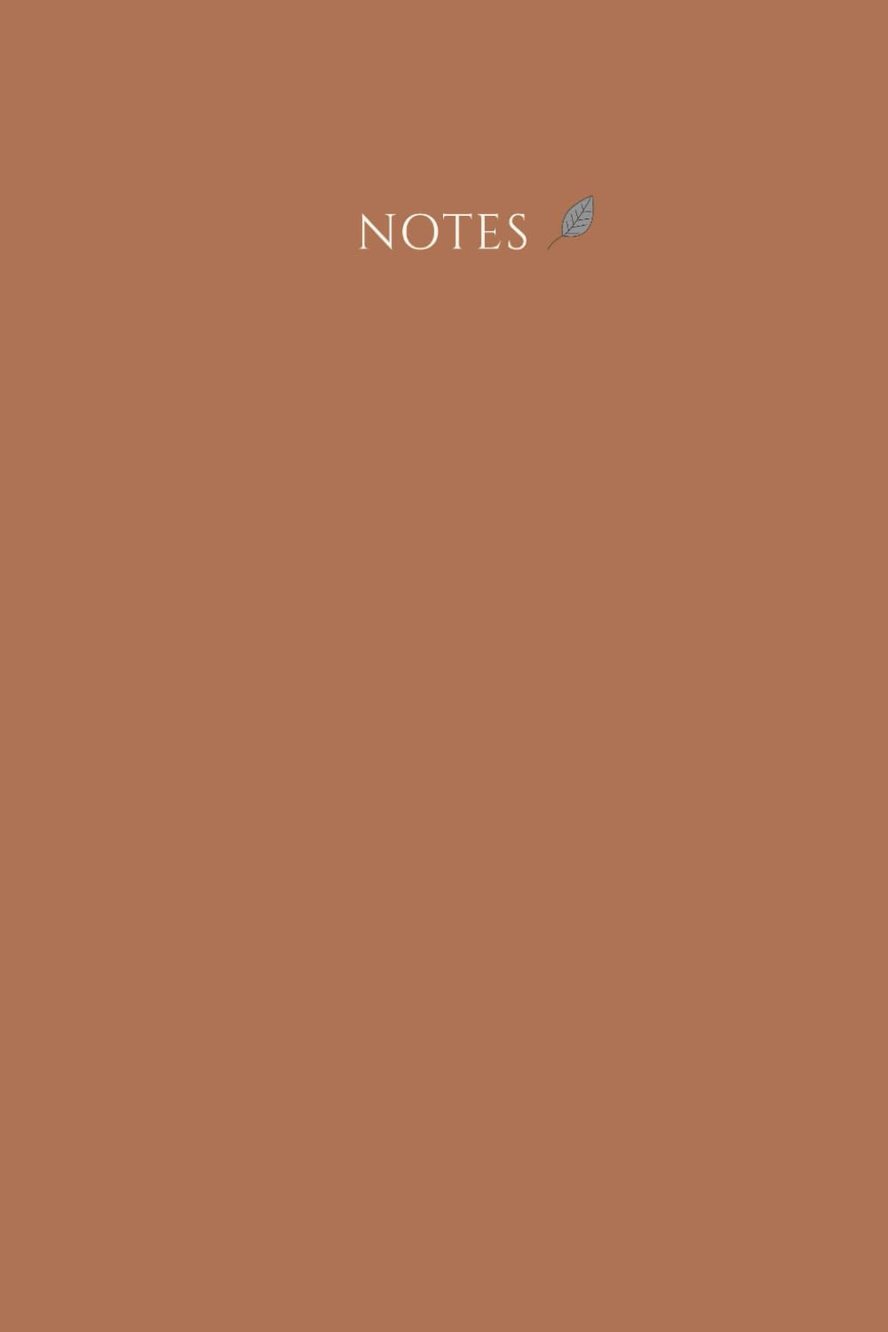Minimalist Lined Notebook: 100 Pages: Terracotta Earth Edition - Part of the Earth Tone Leaf Series baixar livro de graça