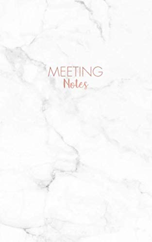 ler totalmente Meeting Notes: Soft White Marble and Faux Rose Gold | Inspirational Quote - Journal, Notebook, Diary, Composition Book (5 x 8 inches) - 120 Lines Pages