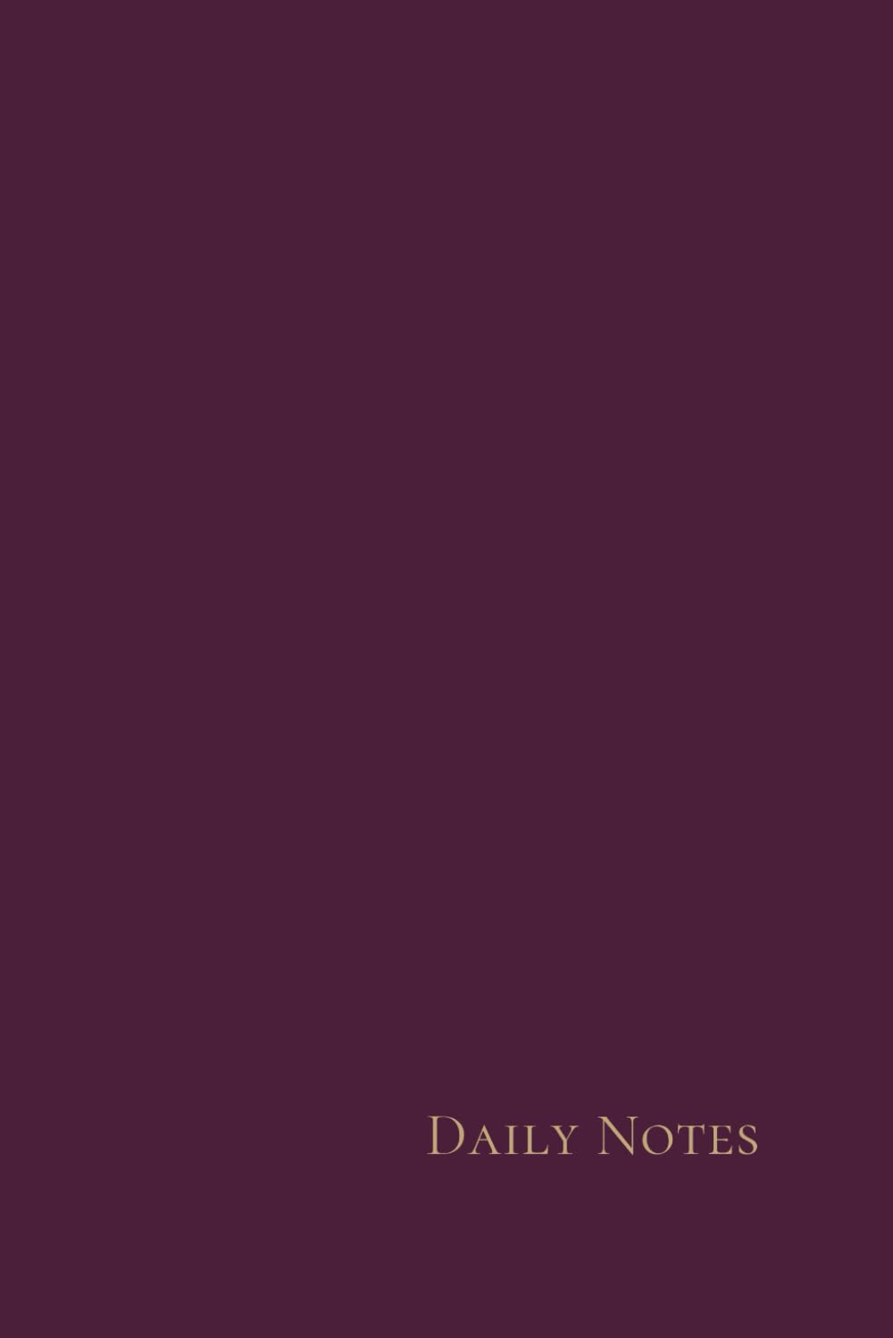 Daily Notes – Berry/Gold Elegant Notebook: Refined Lined Notebook, 6×9, 120 Pages for Thoughtful Writing baixar livro de graça
