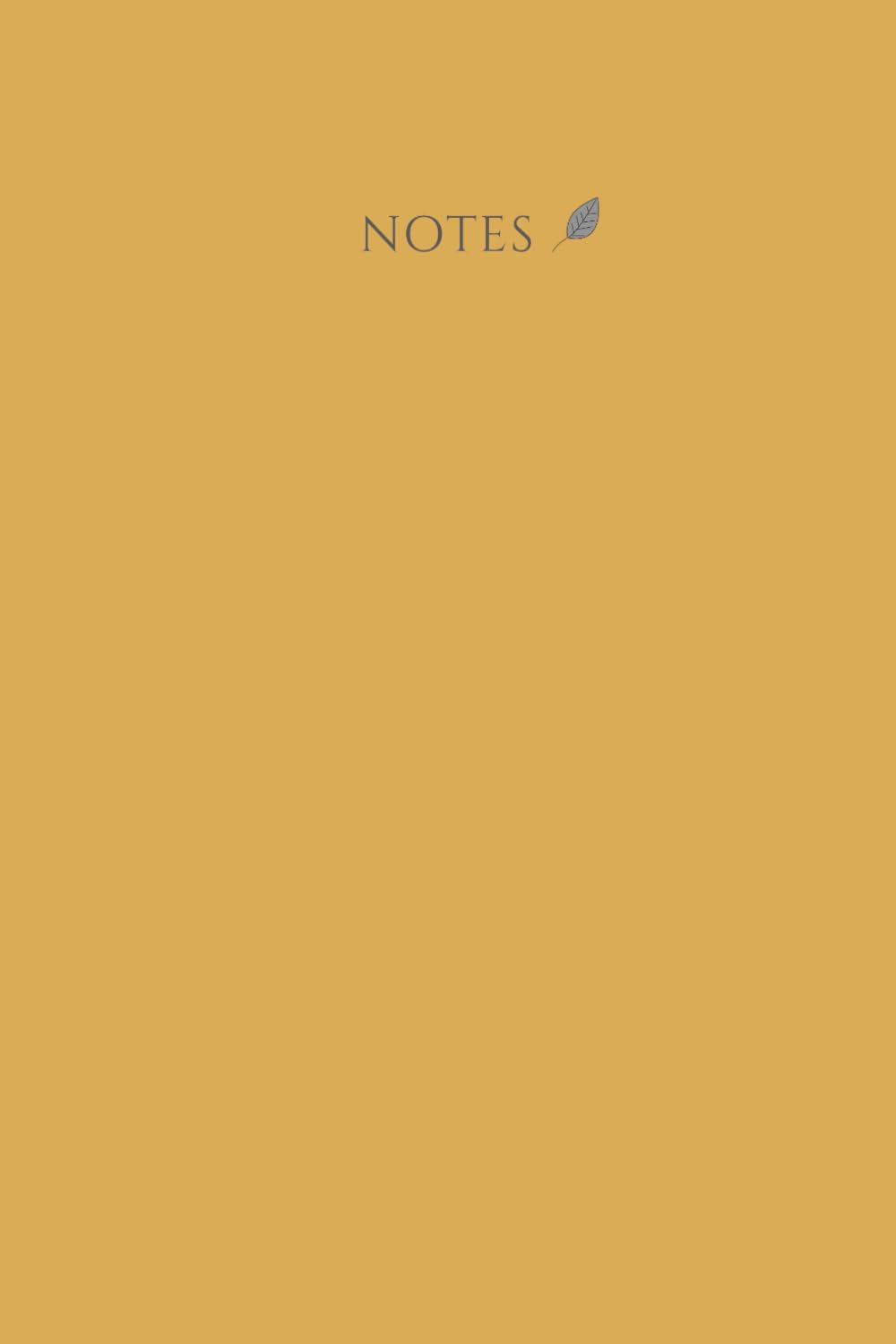 Minimalist Lined Notebook: 100 Pages: Mustard Yellow Edition - Part of the Earth Tone Leaf Series baixar livro de graça