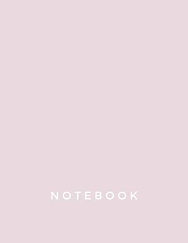 ler totalmente Notebook: Lined Notebook Journal- Letter Size (8.5 x 11 inches)- 110 Pages, Light Pink Cover