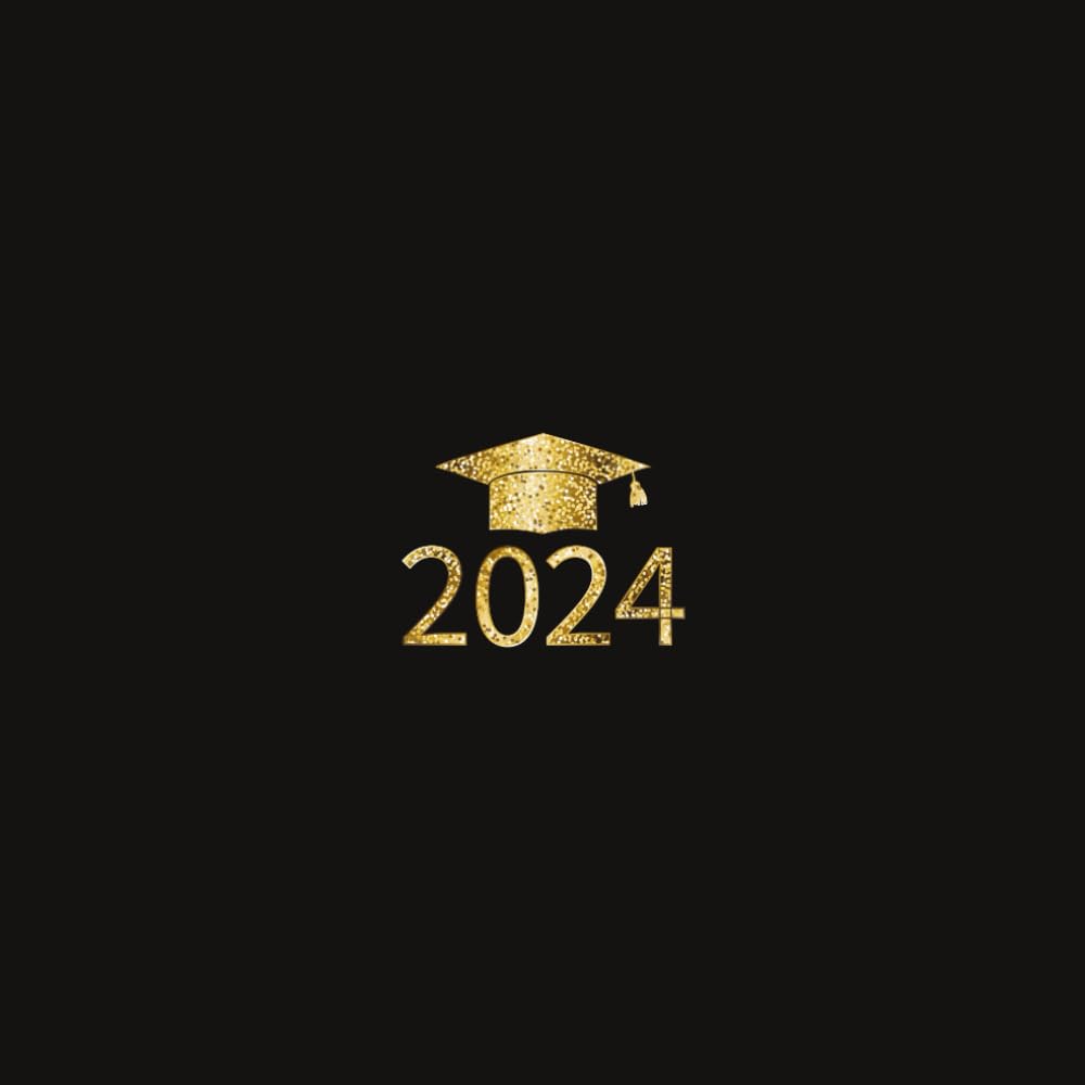 ler totalmente Graduation Guest Book 2024: Guest Sign In Book with Prompts for Graduation Party Plus Blank Pages for Photos | Black and Gold Cover.