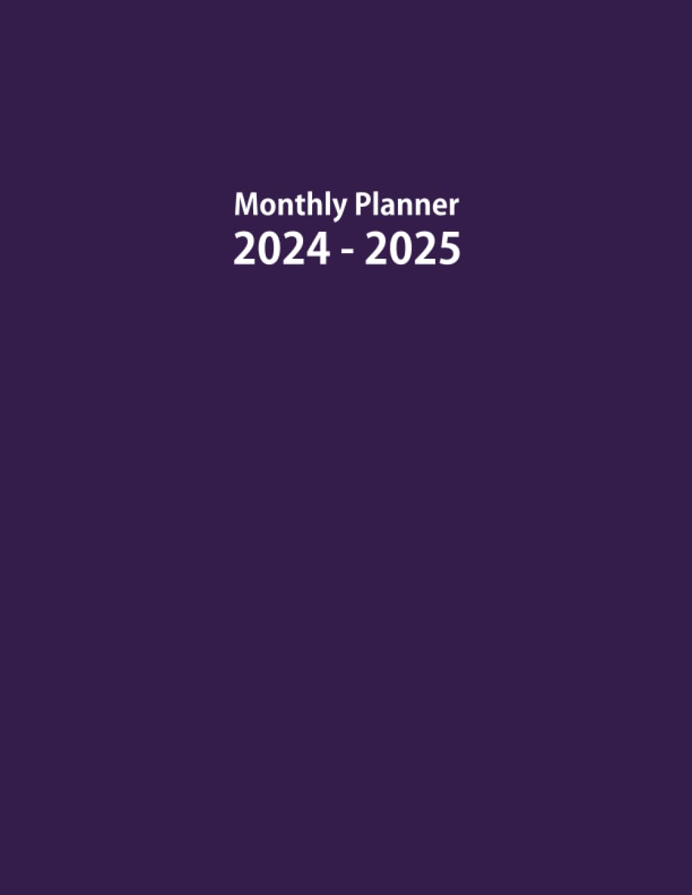 capítulo por capítulo baixar 2024-2025 Monthly Planner: Large 24 Months Calendar from January 2024 to December 2025 with Federal Holidays. Purple Cover.