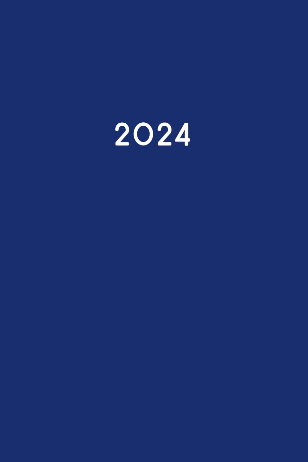 ler totalmente 2024: Kalenderbuch 2024 A5 I 1 Tag 1 Seite I Tägliche Motivation und perfekte Organisation in einem I Farbe Mittel Blau (German Edition)