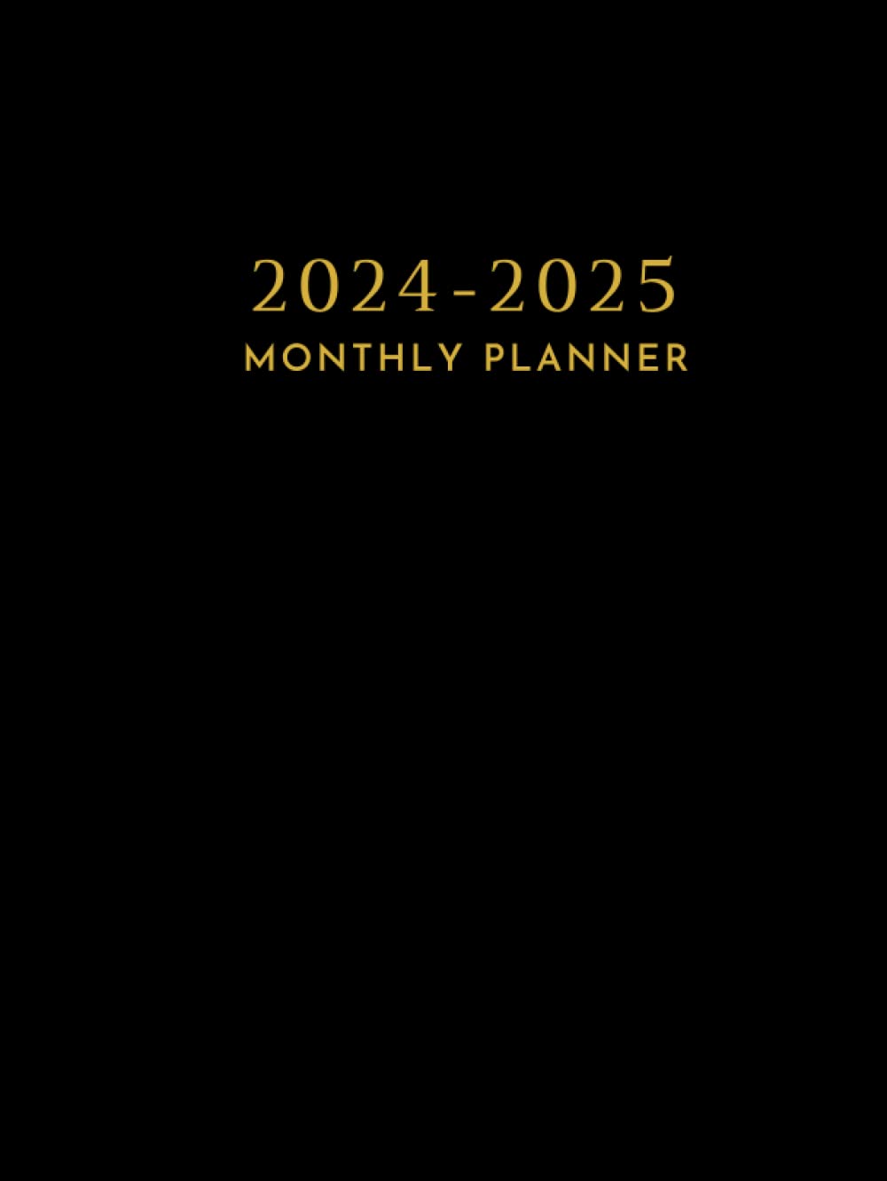 ler totalmente 2024-2025 Monthly Planner Hardcover: 2 Year Monthly Planner Calendar Agenda Organizer Diary | Two Year 24 Months Schedule With Password Log, Contact Names And Notebook | Black Cover