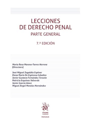 capítulo por capítulo baixar Lecciones de Derecho Penal Parte General 7ª Edicion (Manuales de Derecho Penal) (Spanish Edition)