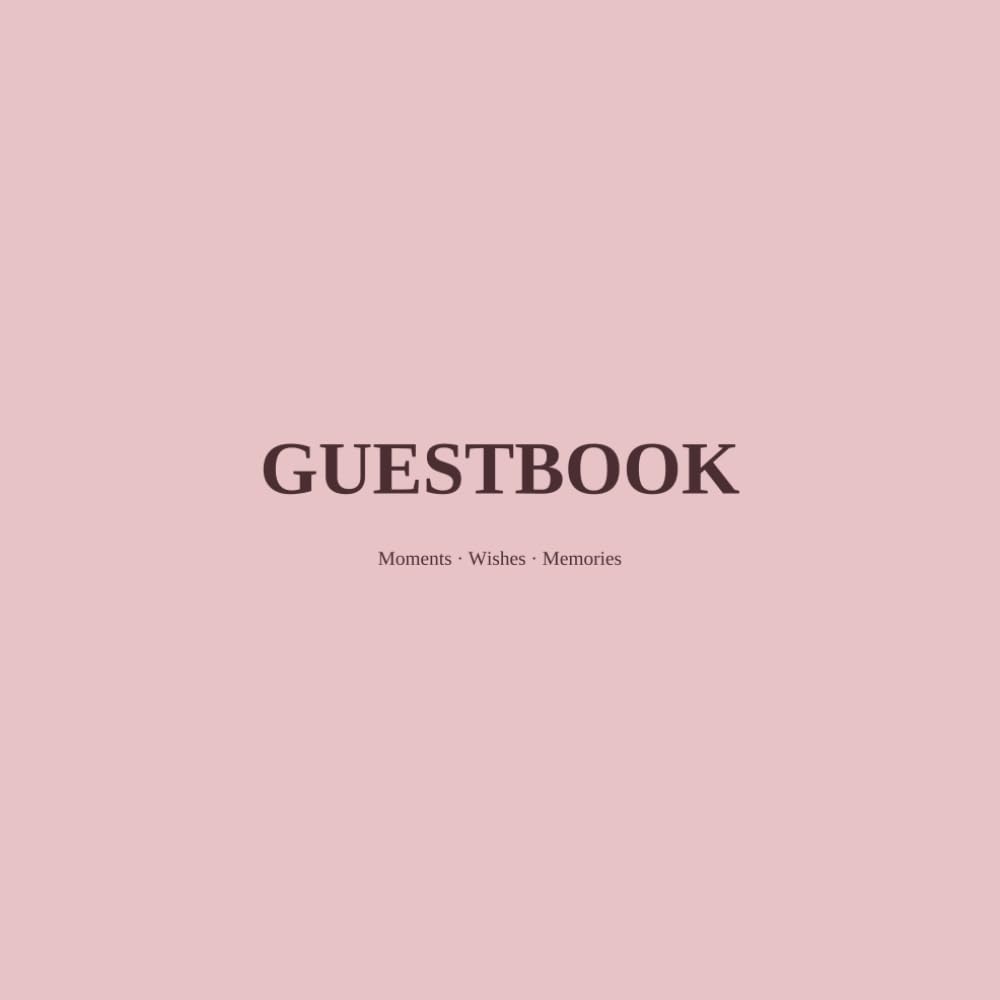 Blank Guest Book Pink Edition – For Weddings, Birthdays, Baptisms and Special Occasions – 120 Pages – 8.5 x 8.5 in: The soft pink cover brings a romantic, feminine touch. baixar o livro de graça