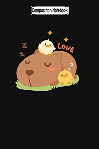 Composition Notebook: Cute sleeping animals Journal Notebook Blank Lined Ruled 6x9 100 Pages