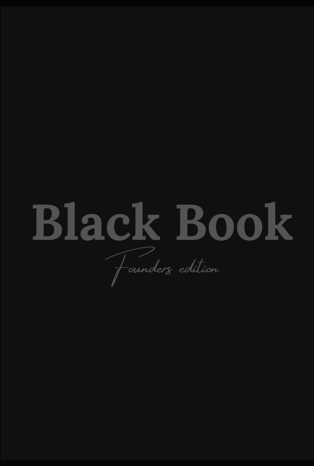 BLACK BOOK: Start-up/Founder Edition baixar livro de graça