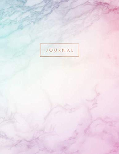 Journal: Rainbow Marble and Rose Gold | Inspirational Quote - Journal, Notebook, Diary, Composition Book (8.5 x 11 inches) - 120 Lines Pages baixar o livro de graça