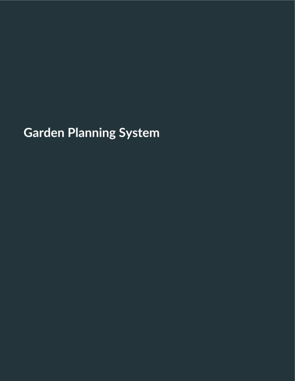 Garden Planning System baixar livro de graça
