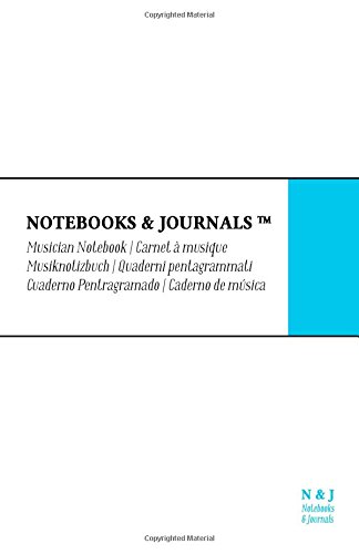 Caderno Pentagrama Notebooks & Journals, Large, Branco, Soft Cover: (13.97 x 21.59 cm)(Caderno de Música) (Portuguese Edition) baixar livro de graça