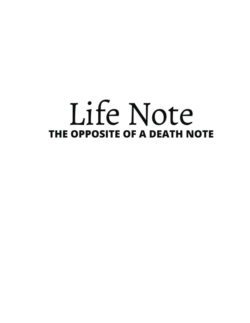 Life Note: the opposite of a Death Note baixar o livro de graça