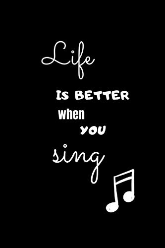 Life is better when you sing: Journal oder Notizbuch mit Punktraster für Sänger, Sängerinnen und alle Musikliebenden baixar o livro de graça