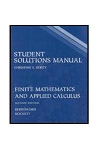 Finite Mathematics And Applied Calculus