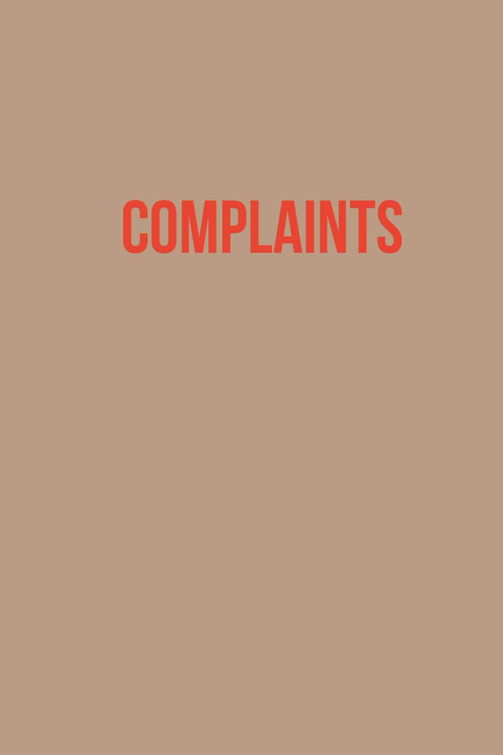 Complaints - 120 page funny, minimalist, lined notebook journal baixar livro de graça