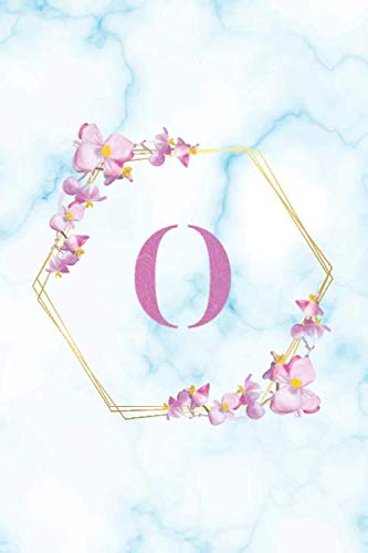 O: Personalized Lined Journal Blue Marble Background & Flowers | Initial Monogram Ruled Notebook, Diary, Journal (6 x 9-110 lined pages) baixar o livro de graça
