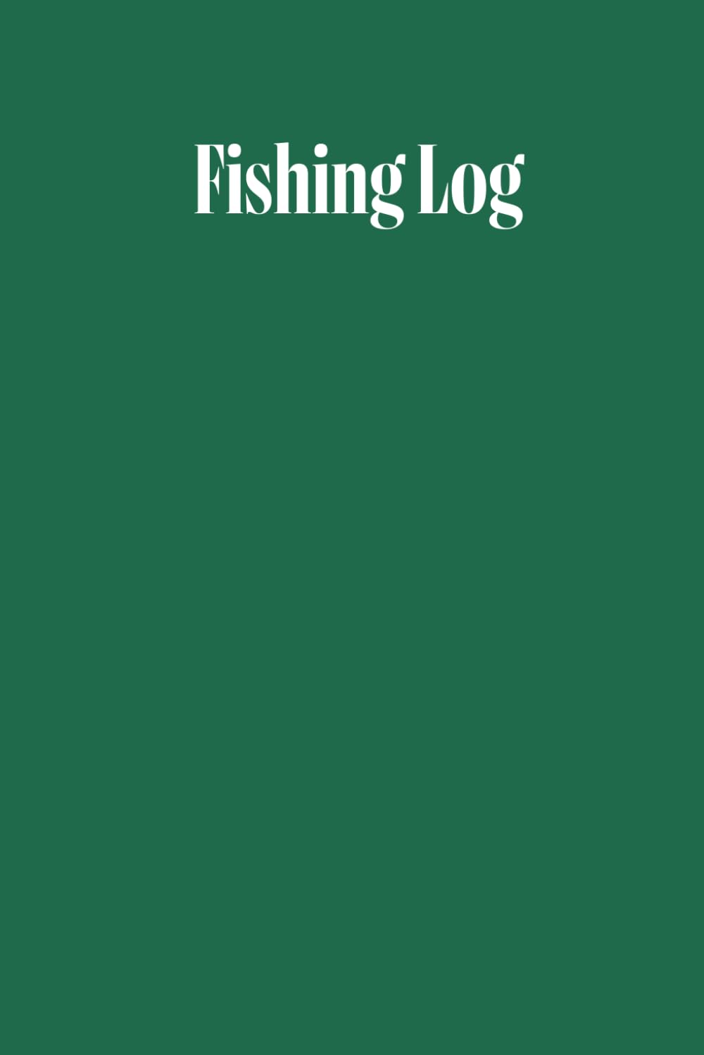 Fishing Log