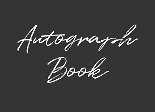 Autograph Book: Signature Book, Sport & Media Celebrity Memory Notebook, Memorablia Album, Fan Keepsake Gift Blank Autograph Handwriting Book baixar o livro de graça