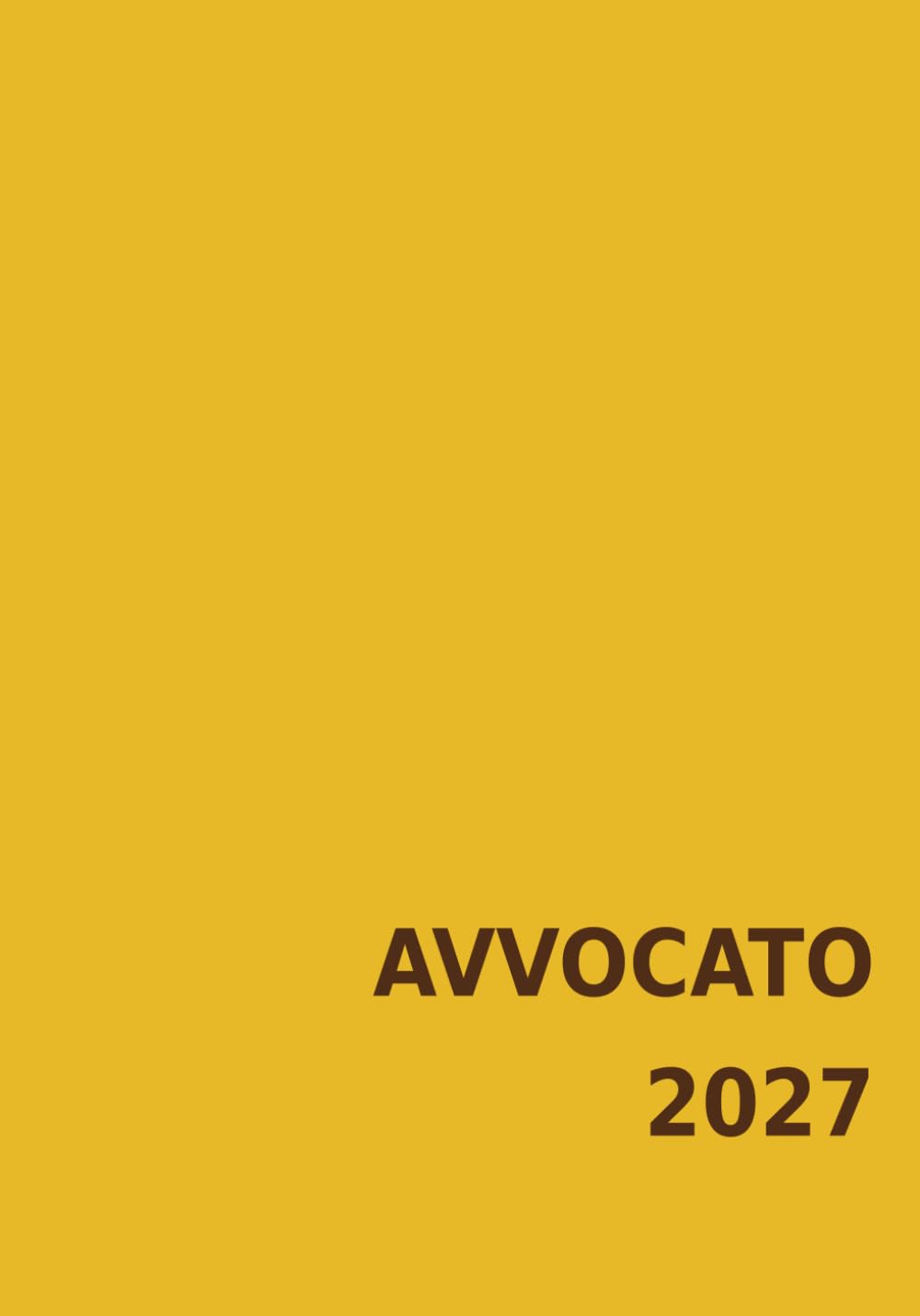 AGENDA PER L'AVVOCATO 2027: copertina giallo senape (Italian Edition) baixar livro de graça