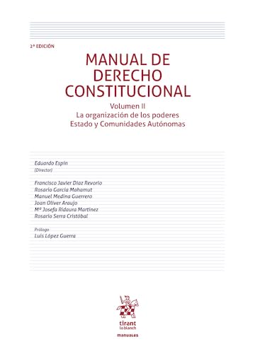 capítulo por capítulo baixar Manual de Derecho Constitucional Volumen II 2ª Edición La organización de los poderes Estado y Comunidades Autónomas (Manuales de Derecho Constitucional) (Spanish Edition)