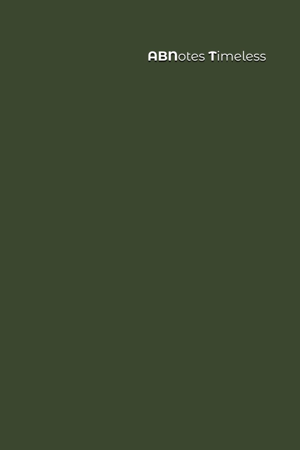 ler totalmente ABNotes Timeless XXL Verde Militare — Agenda Perpetua Giornaliera Puntinata 800 Pagine: Army Green Olive Sage | Taccuino Gigante Senza Anno, 2 Pagine... cm, Copertina Flessibile (Italian Edition)