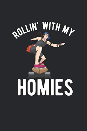 Skater Trainingsbuch: für alle Skateboarder ♦ über 100 Seiten Vorlagen für deine Trainingstage und Tricks ♦ handliches 6x9 Format ♦ Motiv: Rollin with my homies 4 (German Edition) baixar o livro de graça