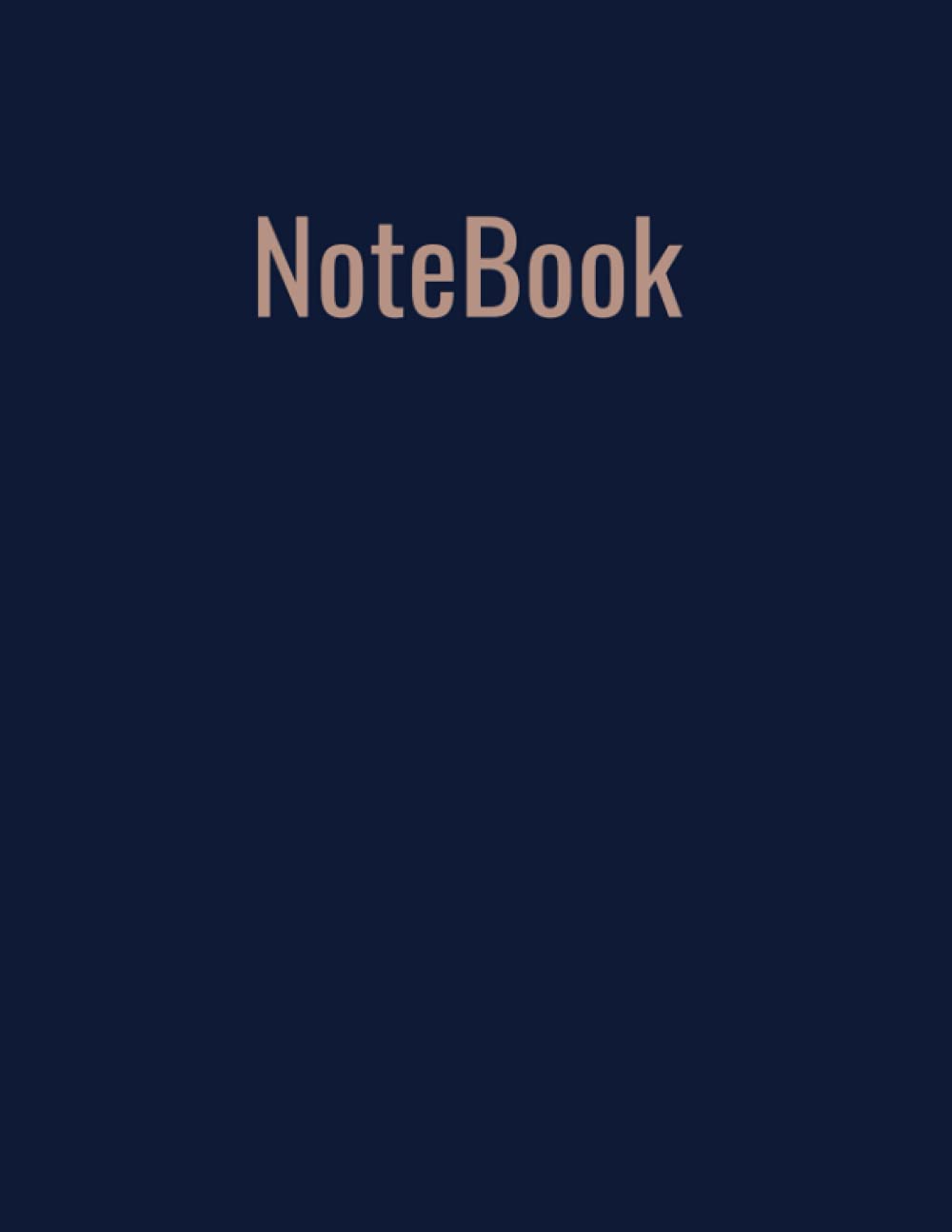 ler totalmente Notebook: Dark Blue Cover - Size ( 8.5 x 11 ) -120 Pages: College Ruled