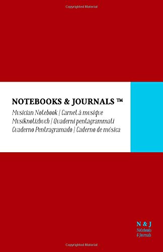 Caderno Pentagrama Notebooks & Journals, Large,Vermelho, Soft Cover: (13.97 x 21.59 cm)(Caderno de Música) (Portuguese Edition) baixar livro de graça