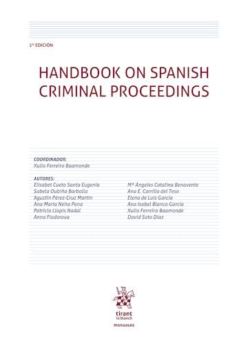 ler totalmente Handbook on Spanish Criminal Proceedings 2ª Edición (Manuales de Derecho Penal) (Spanish Edition)