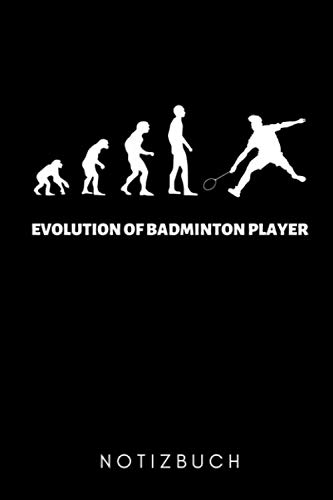 EVOLUTION OF BADMINTON PLAYER NOTIZBUCH: A5 Notizbuch KARIERT Badminton Geschenk | Sport | Federball | Zubehör | Trainer | für Papa Mama Freunde... | Badmintonbuch | Training (German Edition) baixar o livro de graça