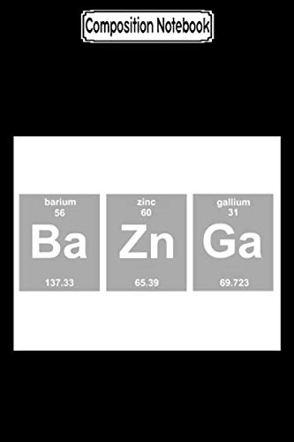 Composition Notebook: Baznga periodic table elements Journal Notebook Blank Lined Ruled 6x9 100 Pages baixar o livro de graça