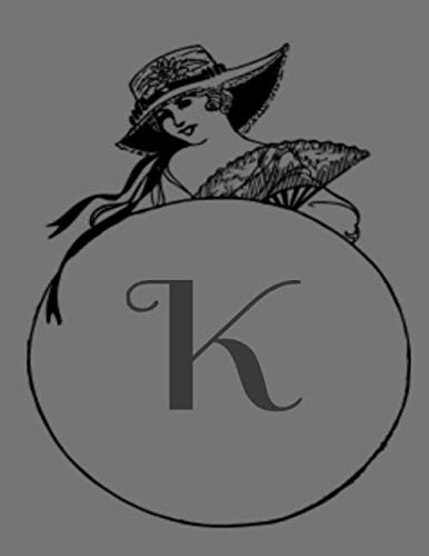 K: Monogram the letter K journal diary for girls and women a 8.5x11 120 page lined journal for notes and writing. baixar livro de graça