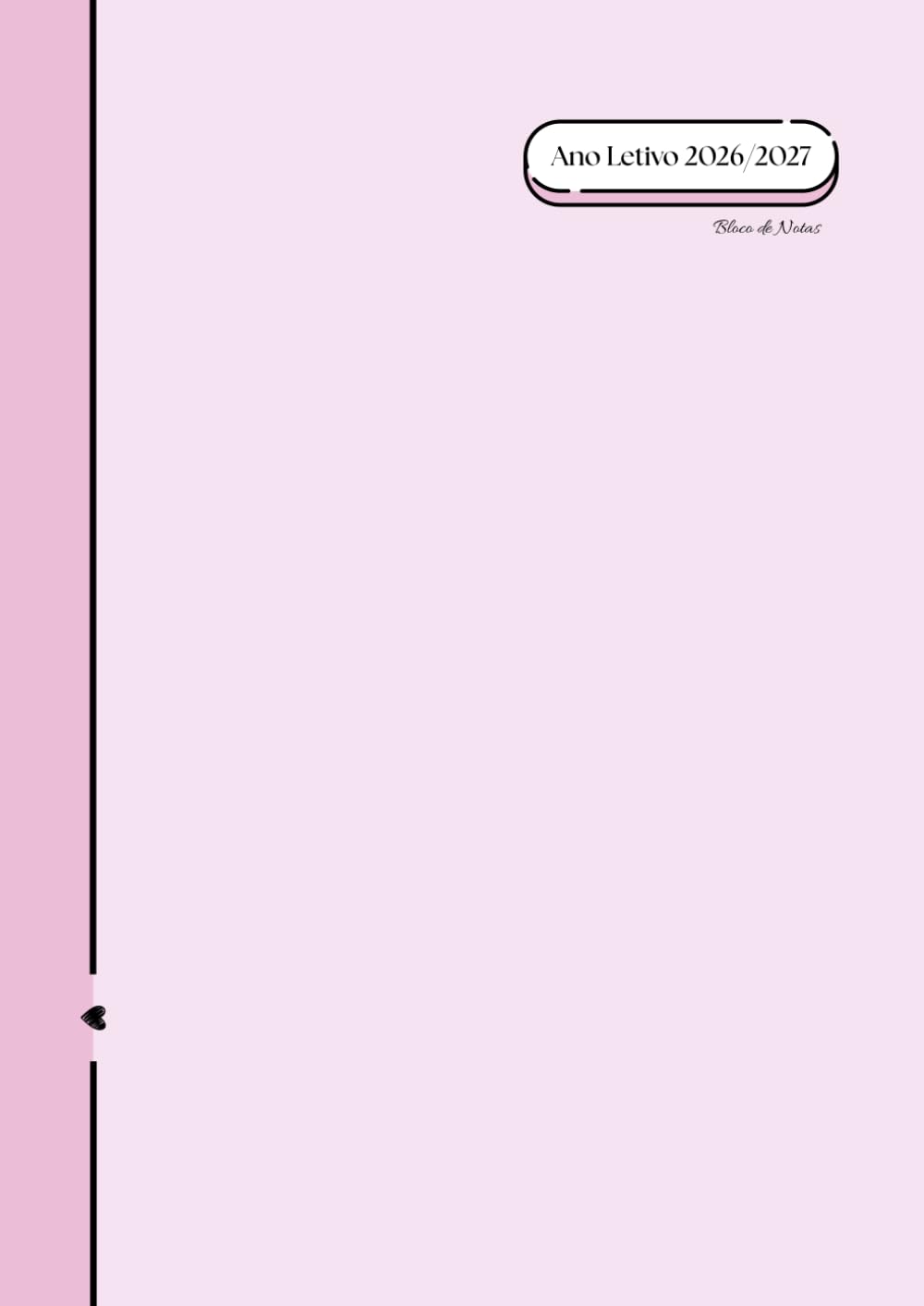 Caderno Ano Letivo 2026/2027: Soft Pink (Portuguese Edition) baixar livro de graça
