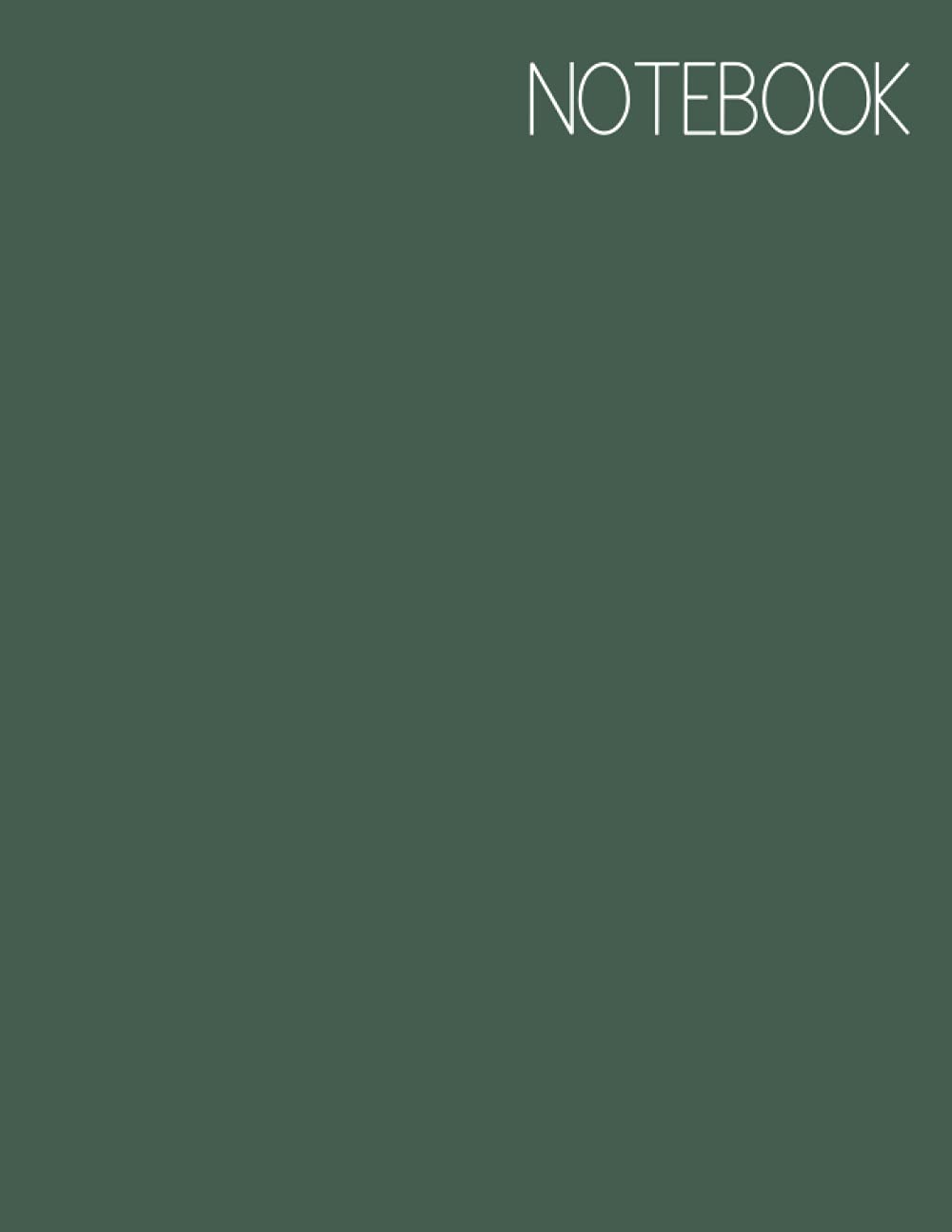 Notebook-Minimalist style: Elegant Matte Paperback, 8.5x11", 120 unlined pages, Beautiful and sleek single color (green) notebook/journal/planner baixar o livro de graça