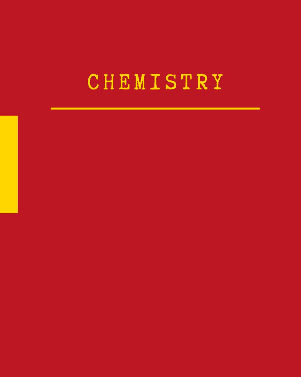 ler totalmente Chemistry Notebook: Quad Notebook: 200 pages of white paper: Quadrille Rule: 5x5 (5 Squares per inch): Graph paper, coordinate paper, grid paper, squared paper