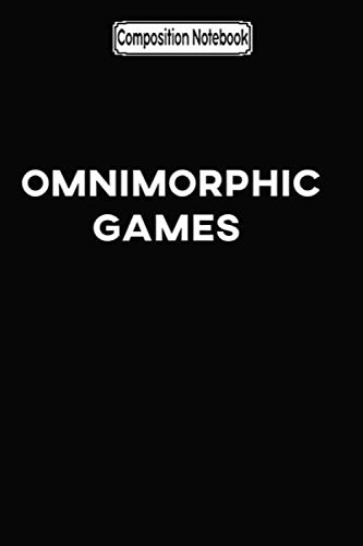 Composition Notebook: Omnimorphic games apparel fan game notebook 2020 Journal Notebook Blank Lined Ruled 6x9 100 Pages baixar o livro de graça