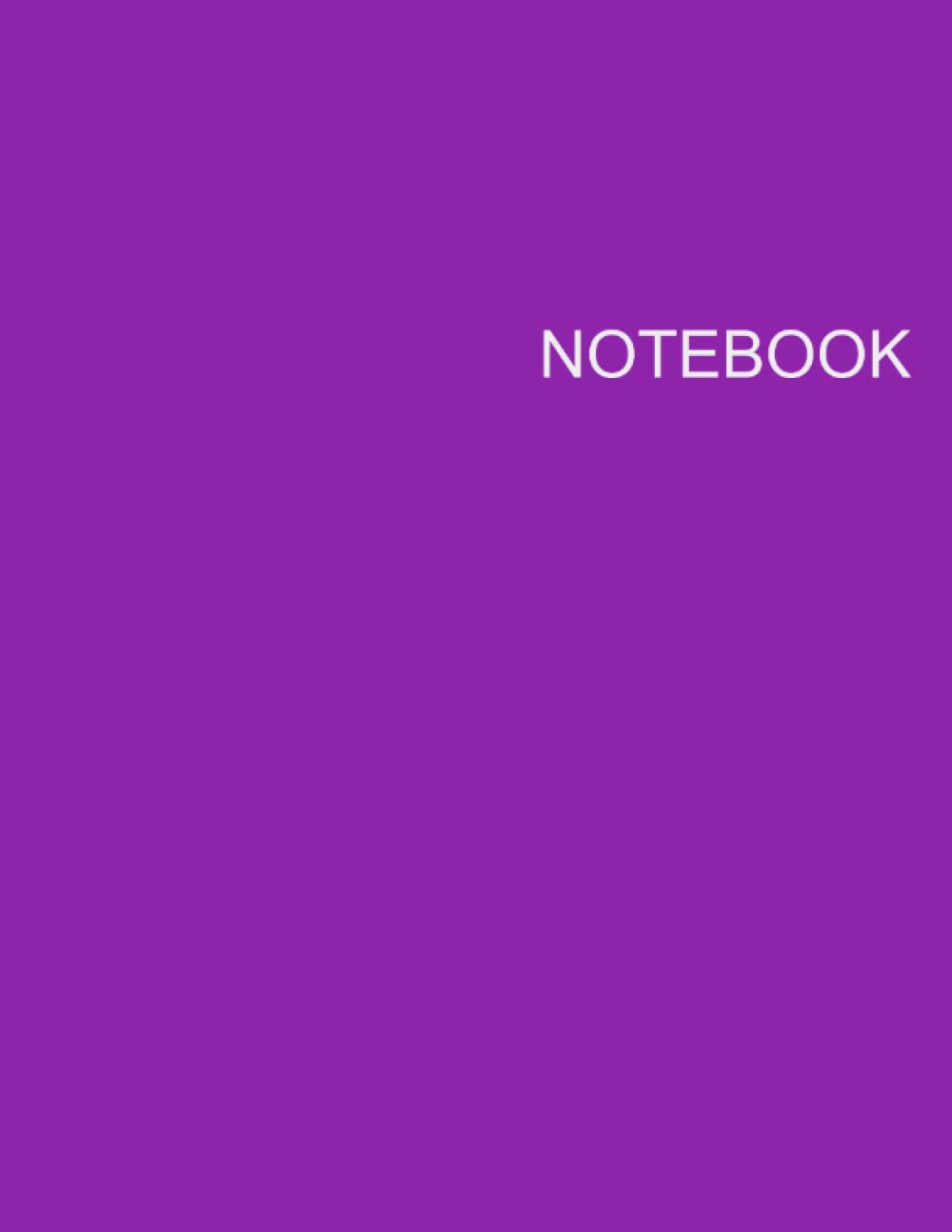 capítulo por capítulo baixar Purple Cover Notebook: Unlined Notebook - Large (8.5 x 11 inches) - 110 Pages
