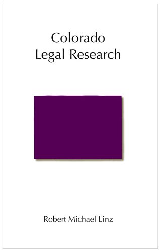 Colorado Legal Research baixar o livro de graça