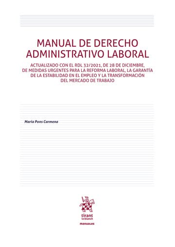 ler totalmente Manual de Derecho Administrativo Laboral – EDICIÓN ESPAÑA - (Manuales de Derecho Administrativo, Financiero e Internacional Público) (Spanish Edition)