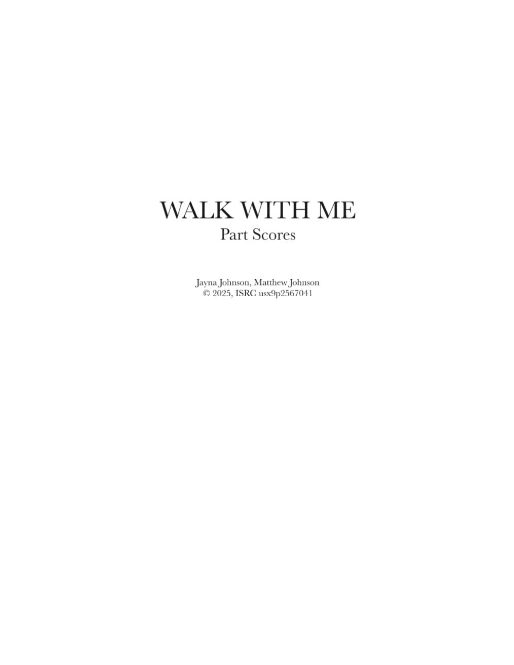 Walk With Me: Part Scores baixar o livro de graça
