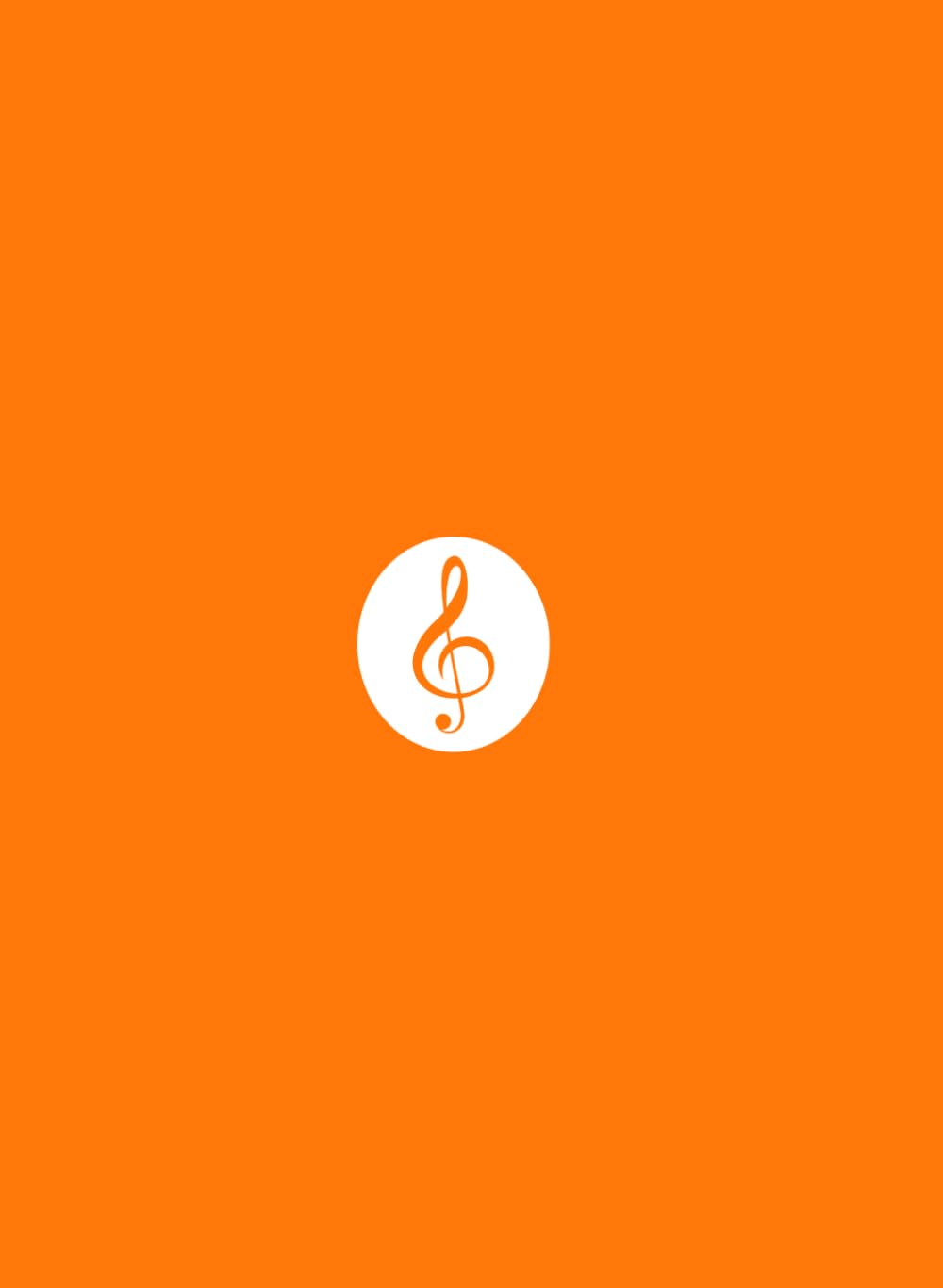 ler totalmente Music Manuscript Notebook - Orange Cover: 160 Pages with 10 Staves per Page, 7.5x10.25 Inches