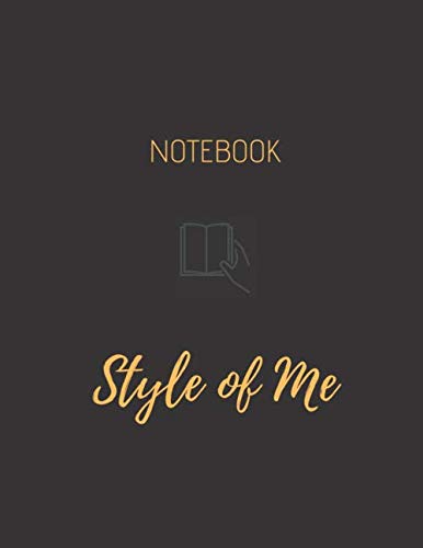 Notebook (Style Of Me): Unruled/Unlined/Plain Notebook | Unruled Blank Page Notebook Journal For Writing or Art Book | Blank Daily Journal For Women/Men – (8.5 x 11 inches) | 120 Pages | Black Cover baixar o livro de graça