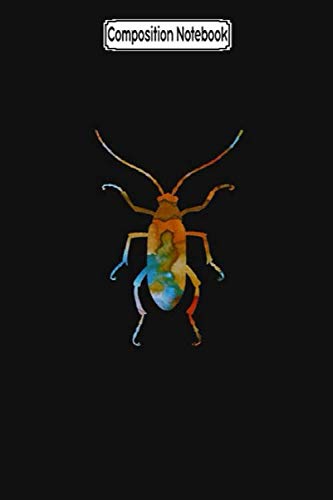 Composition Notebook: Watercolor animals - beetle Journal Notebook Blank Lined Ruled 6x9 100 Pages