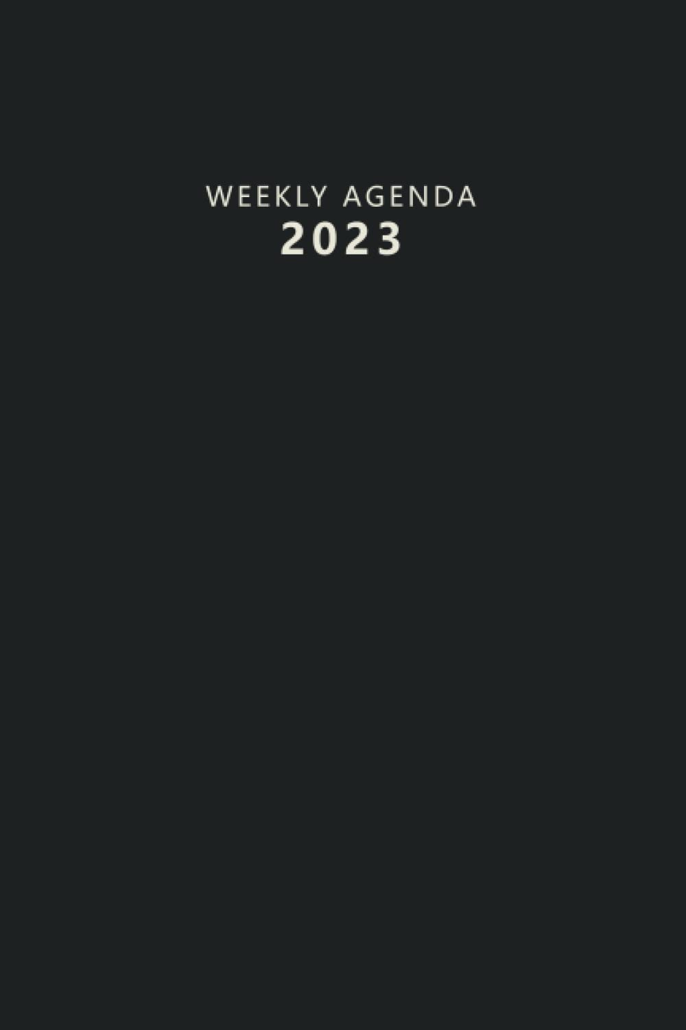 capítulo por capítulo baixar Weekly Agenda 2023: A 6x9 inches Black Weekly Agenda for 2023 with 112 pages for your everyday carry