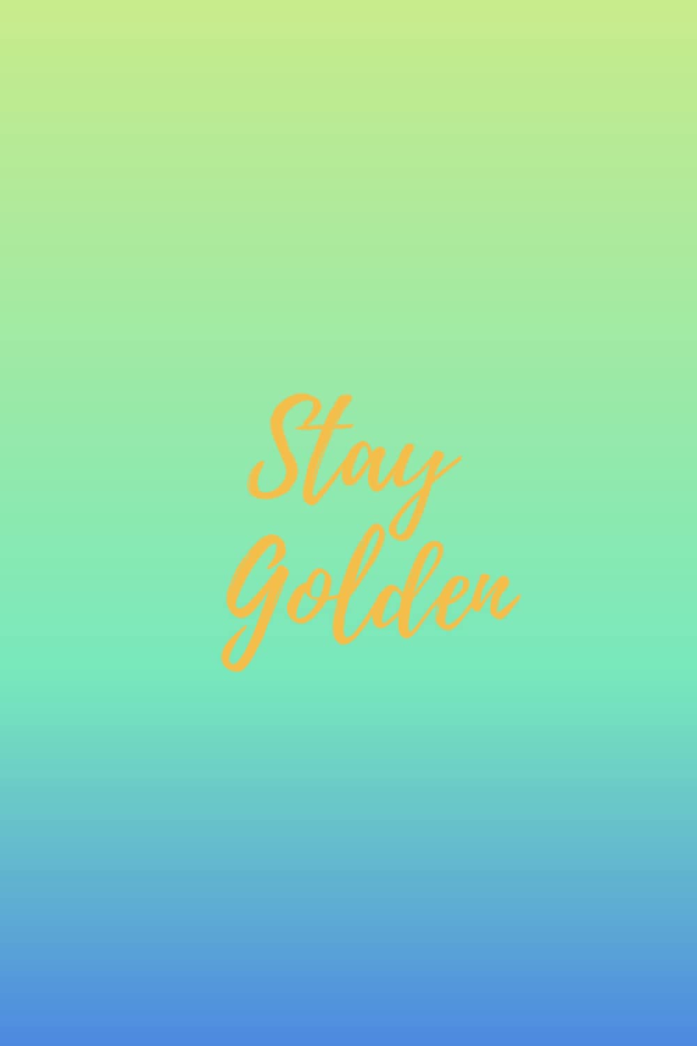 Stay Golden Notebook: Dotted journal, Minimalist notebook, 6x9 120 pages, Minimalist Design for Women, Men, Newest Color Trends Collection