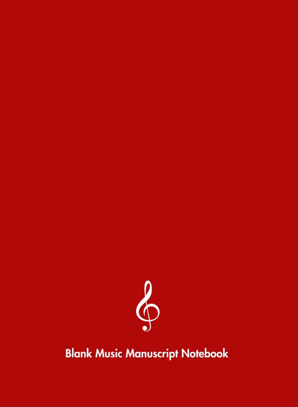 Blank Music Manuscript Notebook - Red Cover: 10 Staves per Page, 120 Pages, 7.5 x 10.25 inches baixar o livro de graça