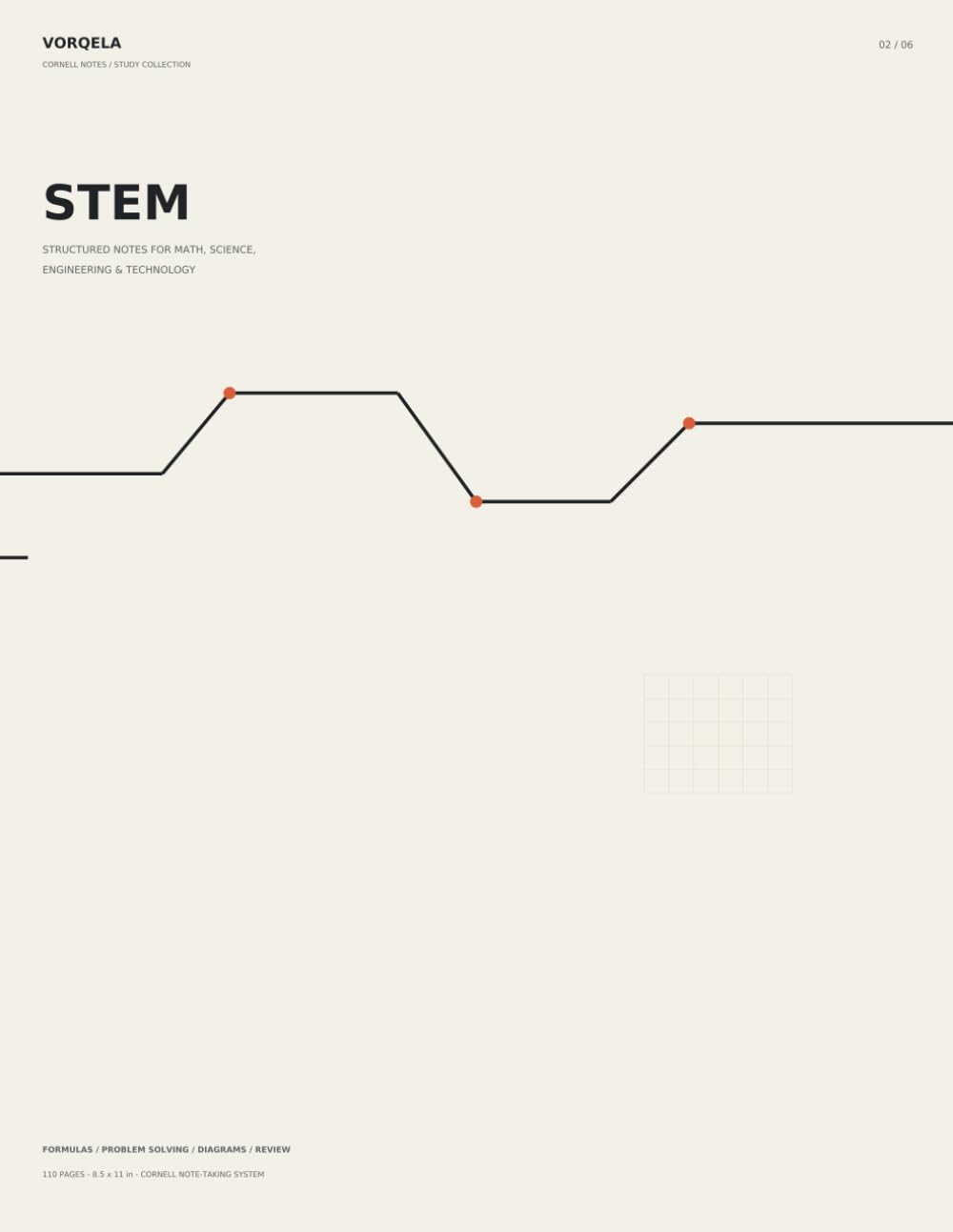 VORQELA Cornell Notes: STEM: A Structured Note-Taking System for Math, Science, Engineering and Technology