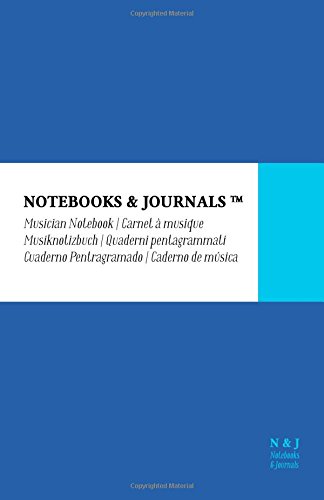 Caderno Pentagrama Notebooks & Journals, Large, Azul, Soft Cover: (13.97 x 21.59 cm)(Caderno de Música) (Portuguese Edition) baixar livro de graça