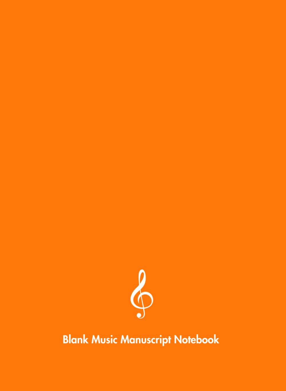 capítulo por capítulo baixar Blank Music Manuscript Notebook - Orange Cover: 10 Staves per Page, 120 Pages, 7.5 x 10.25 inches